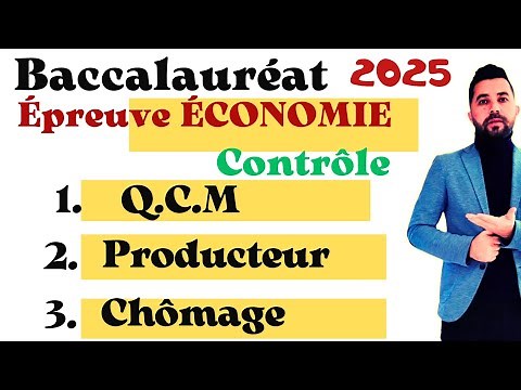 Épreuve Economie contrôle 2025 Bac Economie et Gestion examen corrigé