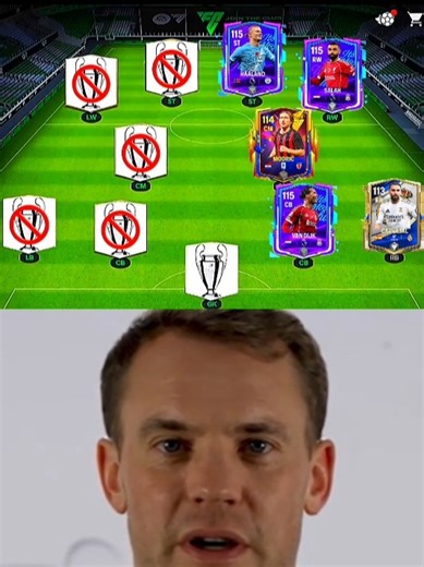 No Champions League Team ☠️ | #fc25 #fc24 #eafc24 #fifa #fifamobile #fifa23 #fifa22 #shorts