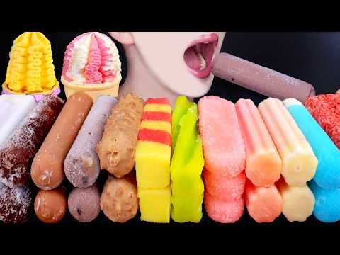 ASMR CHOCOLATE ICE CREAM NUTELLA DESSERT MUKBANG 초콜릿 아이스크림 먹방 チョコレートアイスクリーム 咀嚼音 EATING SOUNDS