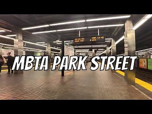 Green Line MBTA Park Street - Boston Common Subway Station