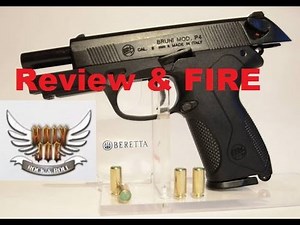 BRUNI P4 9mm Review & Live Fire (HJRR) Beretta P4 Replica