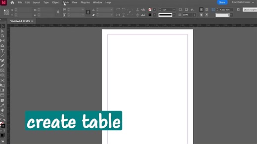 Amany Fawzy on Instagram: "How do you create a table in InDesign? #indesign #table"
