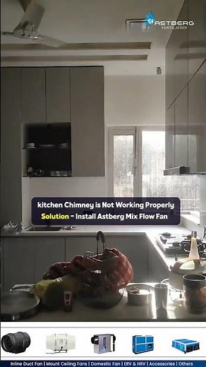 Chimney Not Working Properly? 😱 Fix Suction Problem with Astberg Mixed Flow Fan!