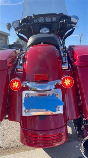 Custom Dynamics PROBEAM RED RING LED TURN SIGNAL with Chrome Bazel #customdynamics ‪@customdynamics‬