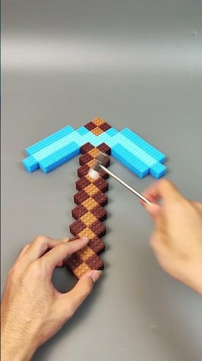 I made a Pickaxe in Minecraft | LEGO Build Tutorial