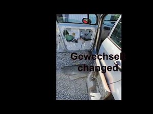 How to disassemble the door panel and the window regulator motor of the Renault Modus