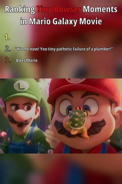 Ranking Tiny Bowser Moments in Mario Galaxy Movie #ranking #funny #shorts