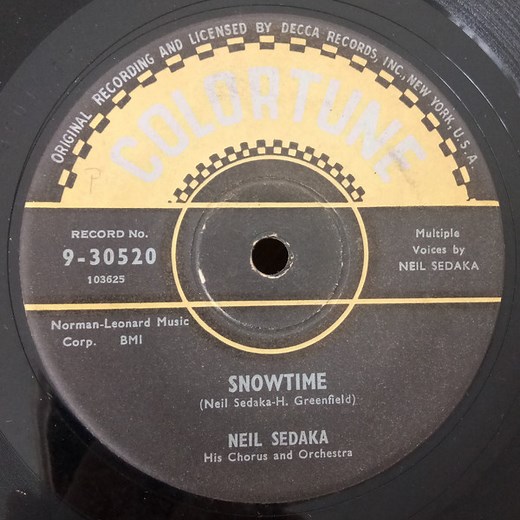 Neil Sedaka - Snowtime / Laura Lee