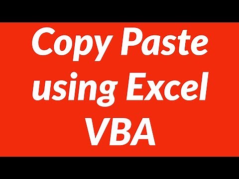 Copy paste data in Excel using VBA