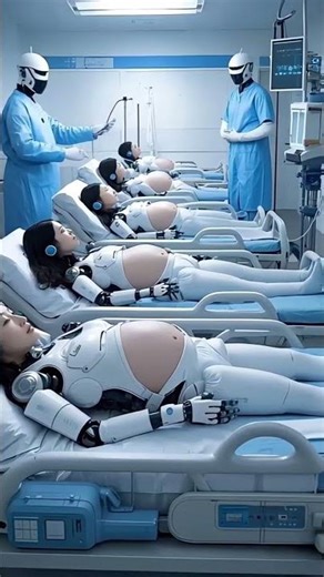 Future of Birth? Pregnant Al Robotsin Hospital |Sci-Fi ConceptAnimation