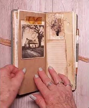 Repurposed Vintage Notebook Junk Journal, Tall, skinny, grungy journal SOLD