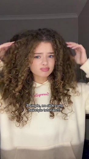 3 Simple Curly Hairstyle Tutorials for School or Work