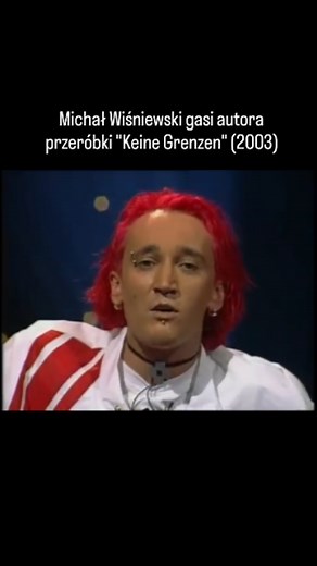 TeleNostalgia on Instagram: "W 2003 roku opublikowana została w internecie przeróbka eurowizyjnej piosenki Ich Troje "Keine Grenzen", w której pojawiły się fragmenty ataku h*tlerowskich Niemiec na Polskę we wrześniu 1939 roku, gdzie przeróbka rozwścieczyła Michała Wiśniewskiego do tego stopnia, że przejechał się po autorze przeróbki (który był jednocześnie gościem) w programie "Jestem jaki jestem". Źródło: Michał Wiśniewski/YouTube #2000s #Lata2000 #Dzieciństwo #IchTroje #JestemJakiJestem #Micha