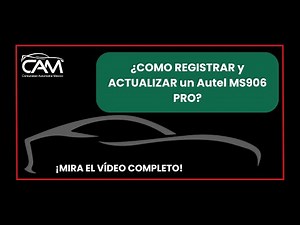 ¿COMO REGISTRAR y ACTUALIZAR un Autel MS906 PRO?