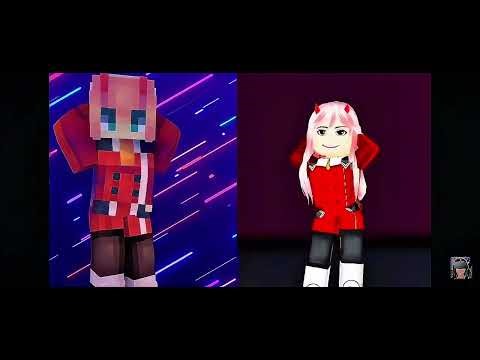 Minecraft VS Roblox Zero Two 10FPS