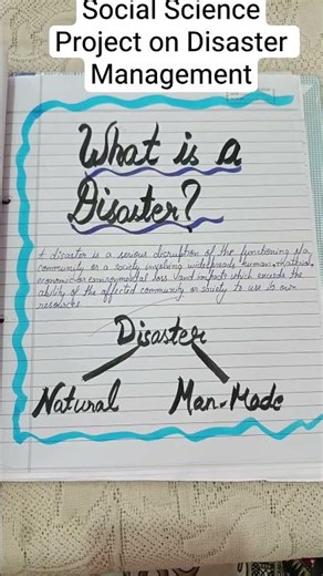 Disaster Management project class 9#social studies#youtubeshorts #study