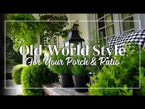 Petite French-Inspired Backyard Ideas 🏡 | Courtyard & Porch Styling with Old-World Grace