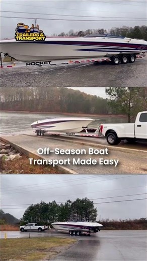 ❄️ Off-season boat haul-out made easy! 🛻🚤