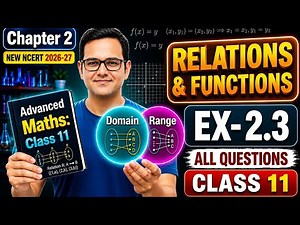 Ex 2.3 Q1 to 5 | Class 11 Maths | Chapter 2 Relations and Functions | New NCERT 2026-27