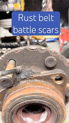 Rust belt hubs #mechanic #rustbelt #rusted #hubassembly #abs #reels #funny #fypシ #tools
