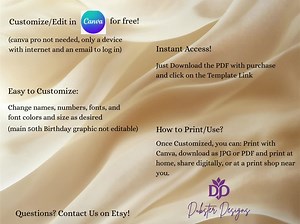 Fun Pink 50th Birthday Invitation Template: Editable Party Invite (PDF Download) - Etsy Canada