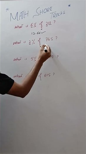 Percentage Tricks You Never Learned in School 🤯 Super Fast Calculation Method #PercentageTrick