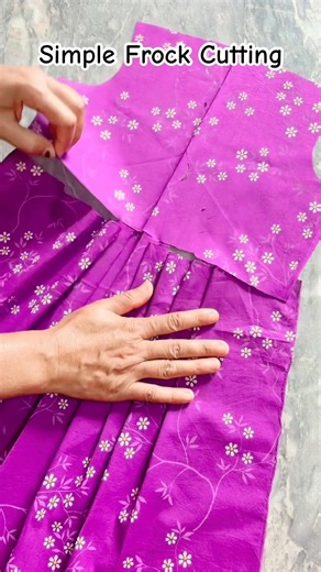 Simple Frock Cutting Tutorial | Easy Frock Cutting Step by Step