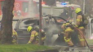 Partner and father issues statement over car explosion