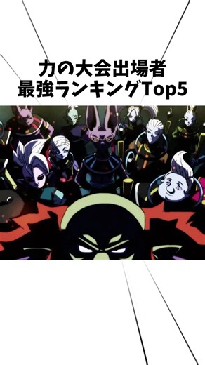 力の大会出場者ランキングTop5