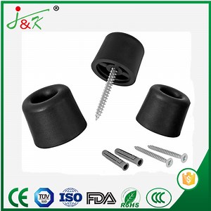 [Hot Item] Rubber Stop Buffer with Screw Black Thread Rubber Feet Screw-on Adjustable Feet Rubber Buffer Noise Damping Pads Stop Buffer