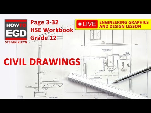 How to DRAW a CIVIL DRAWING easily - HSE | Page 3-32 | Grade 12