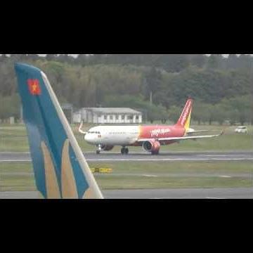 成田国際空港 ベトナム ベトジェットエア エアバス321neo