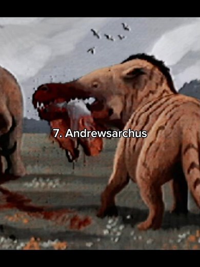 The most terrifying animals that came after the dinosaurs #prehistoric #dinosaur #extinct