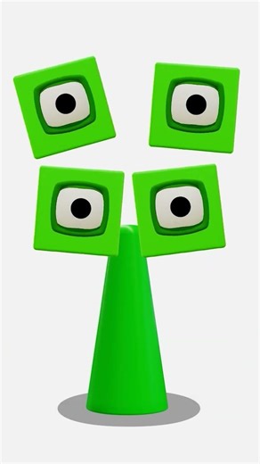 Sprunki OC Four from Numberblocks 3D Version