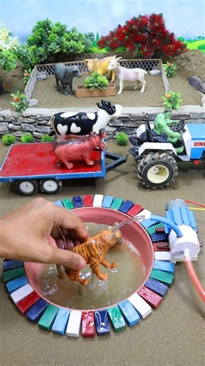 diy tractor video mini water pump science project #mikhacreator #tractor #youtubeshorts #198