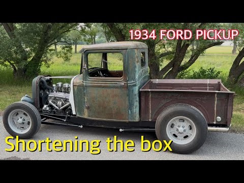 Shortening the box, it looks like a hot rod! 1934 ford pickup