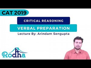 Critical Reasoning Introduction || Verbal Preparation || CAT Preparation 2019