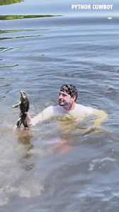 I thought for sure he lost this iguana with a DIVE like that! | Python Cowboy Hunts