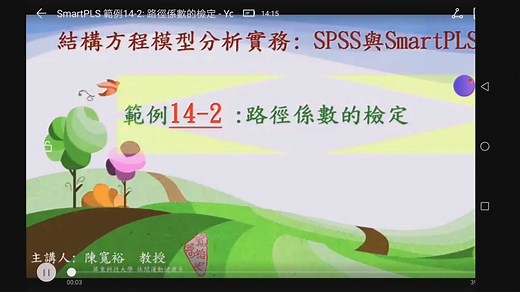 smartpls:14.2结构模型路径系数检定