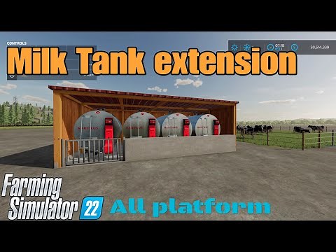 Milk Tank Extension / mod for all platforms on FS22