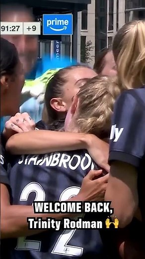 Trinity Rodman scores the game-winning goal in her return from injury 🙌