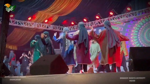 Kashmir's beauty, Kashmiri heritage, and the soulful rhythm of Kashmiri dance-captured in one performance." Beautiful performance of kashmiri culture dance by delegation of Jammu and Kashmir Student Organization BZU Multan on occasion of Interprovincial harmony convention at Ghazi university DG Khan. | Jammu & Kashmir Student Organization BZU Multan