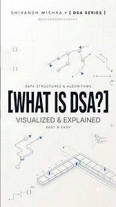 What is DSA? Explained Visually in 50 Seconds 🔥 | DSA #01 #shorts #coding