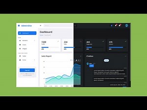 Create Dark And Light Mode AdminSite | HTML CSS Javascript