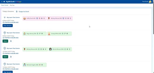 Marking outside of a session