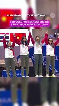 🏆 The 8th GOLD for Singapore's fencing team! 🤺🇸🇬 #SEAGames #TeamSingapore #fencing #SEAGames2025
