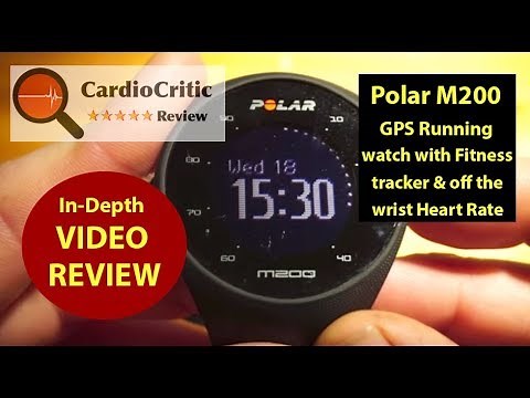 Polar M200 GPS running watch / activity tracker with Heart Rate. Video Review by CardioCritic