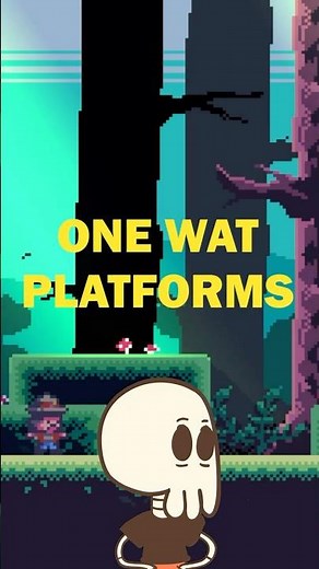 One Way Platforms - Godot Side Scroller Tutorial #pixelart #leveldesign #gamedev #indiegame