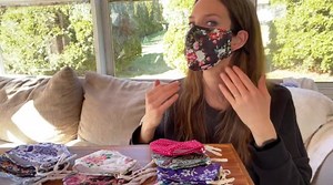 Watch Face Mask for Women Breathable Cloth Adjustable Reusable Mask on Amazon Live