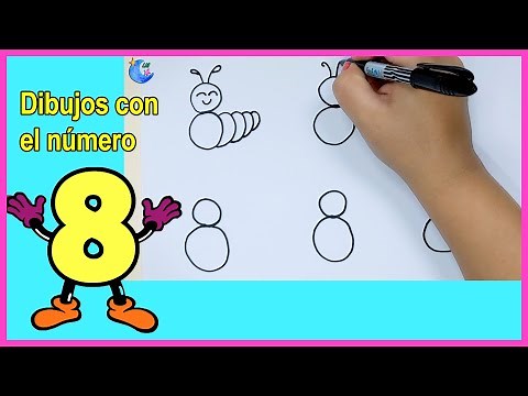 Adivina❓ Qué dibuje con el número 8 ❓ Dibujos con números #8